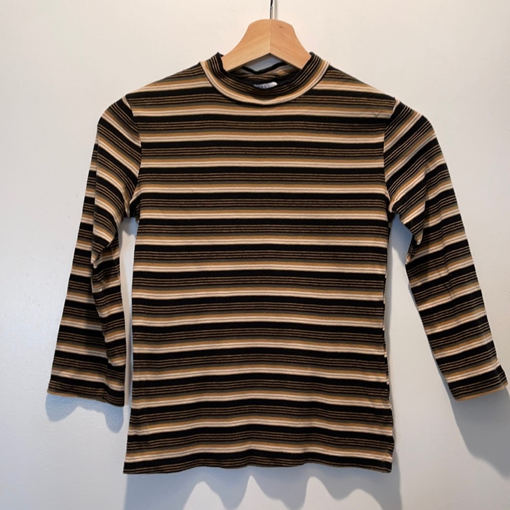 Zara Mock Neck Top - Picture 1 of 3